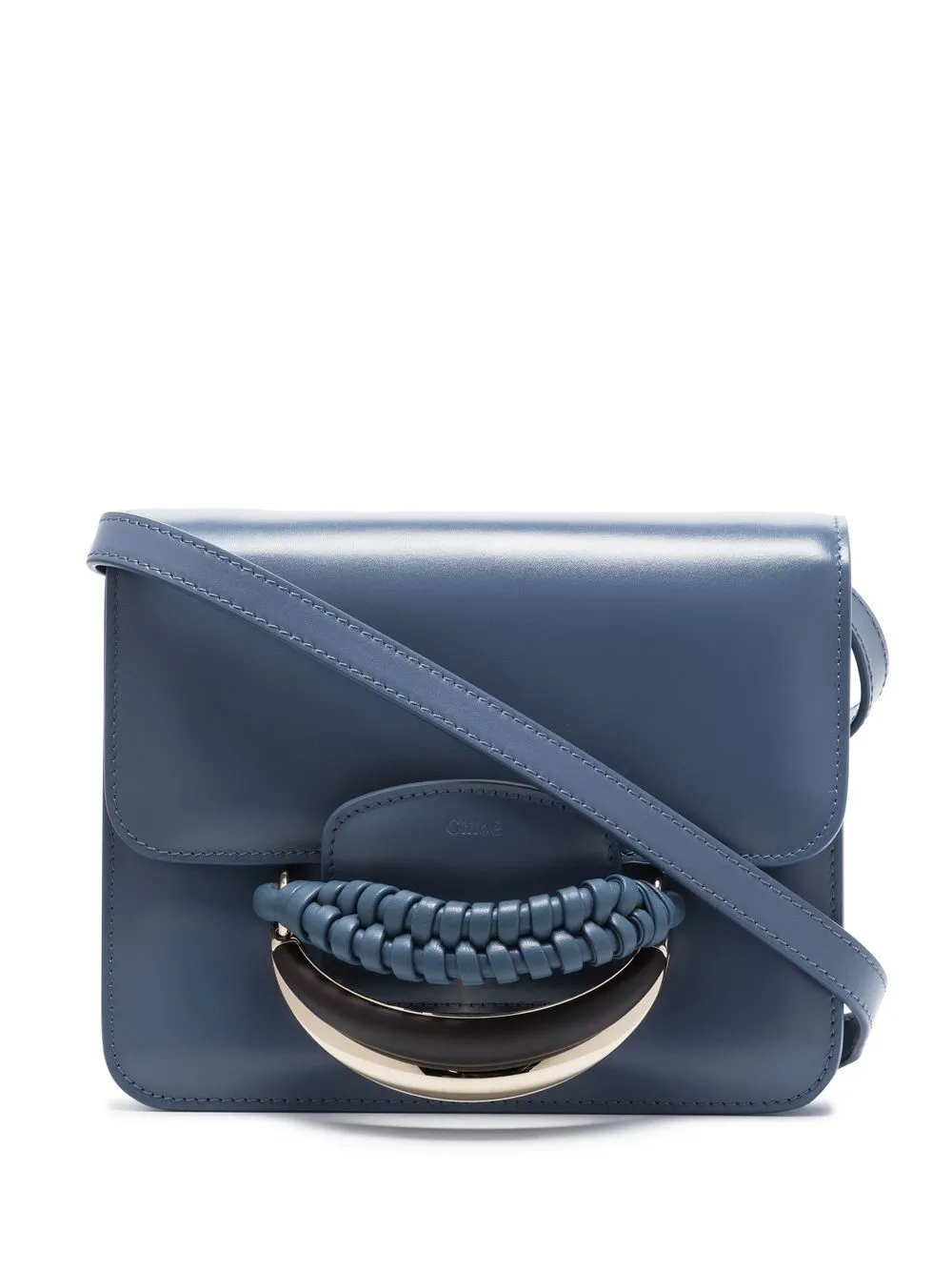 

Chloé Kattie leather clutch bag - Blue