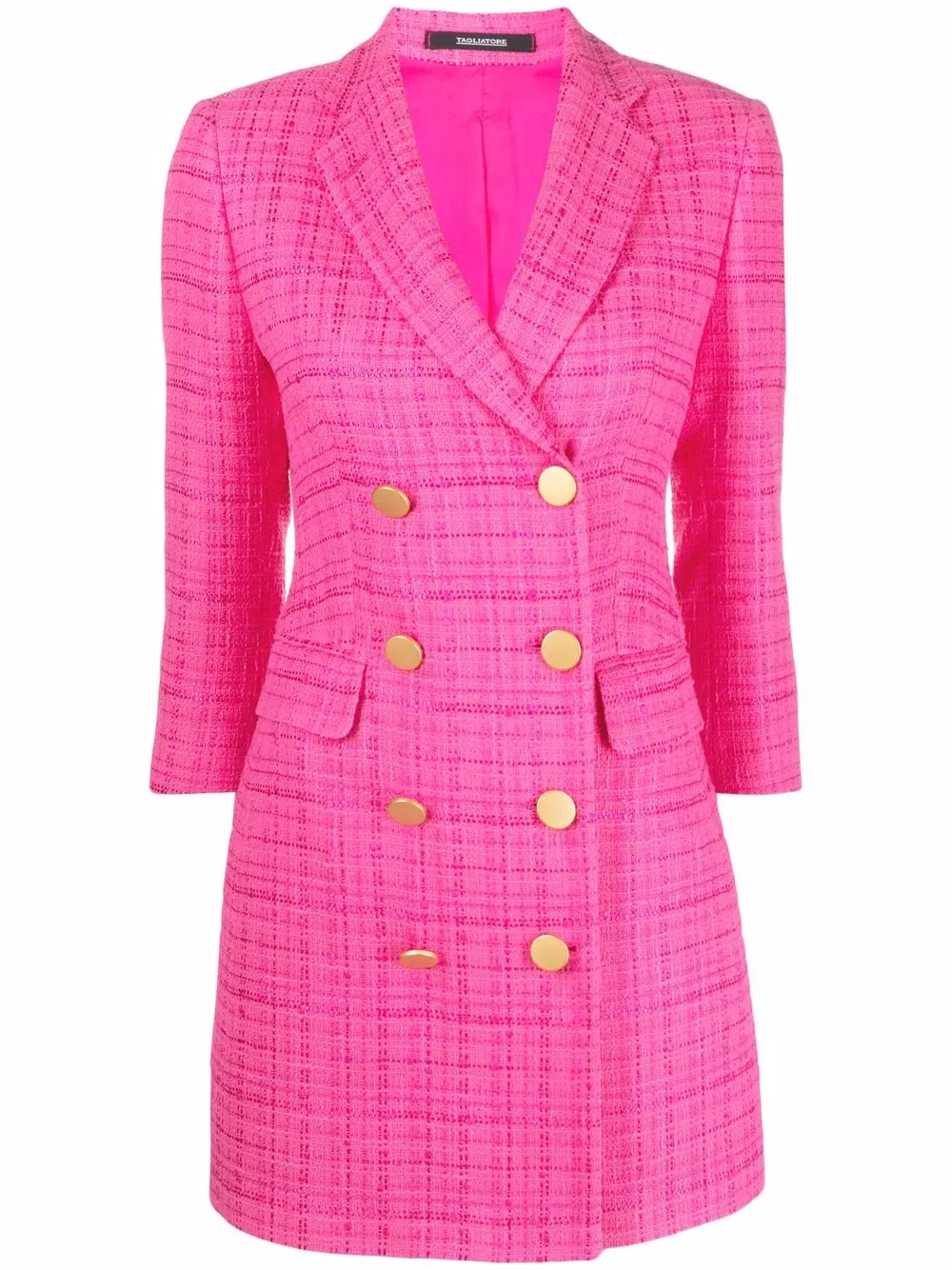 

Tagliatore vestido estilo blazer con doble botonadura - Rosado