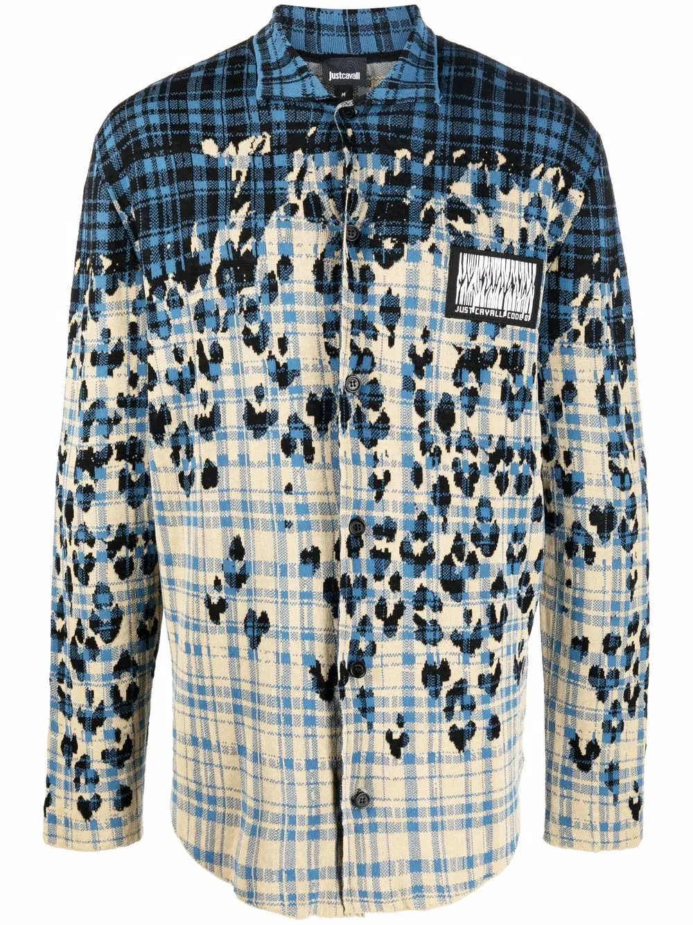 

Just Cavalli camisa con estampado de leopardo - Azul