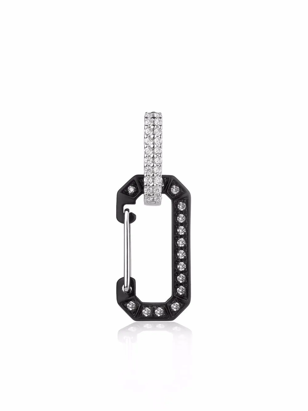 

EÉRA arete Chiara en oro de 18kt con diamante - Plateado