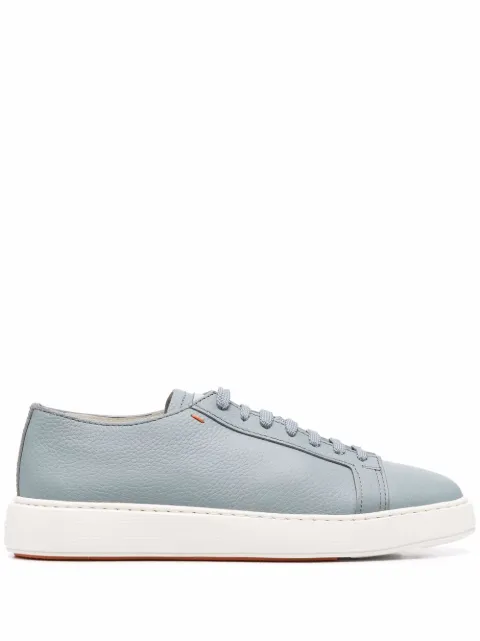 Santoni contrast-tongue low-top sneakers