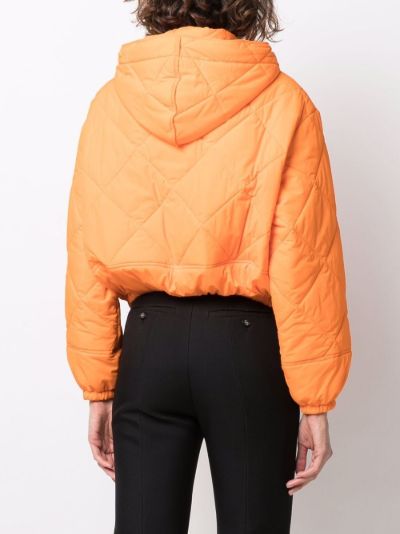 cropped quilted puffer jacket