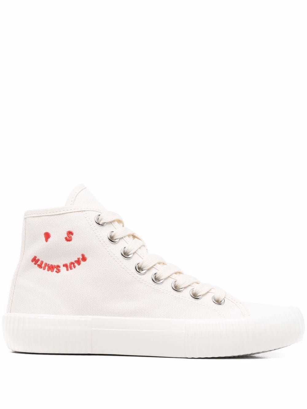 Image 1 of Paul Smith smiley logo high-top sneakers