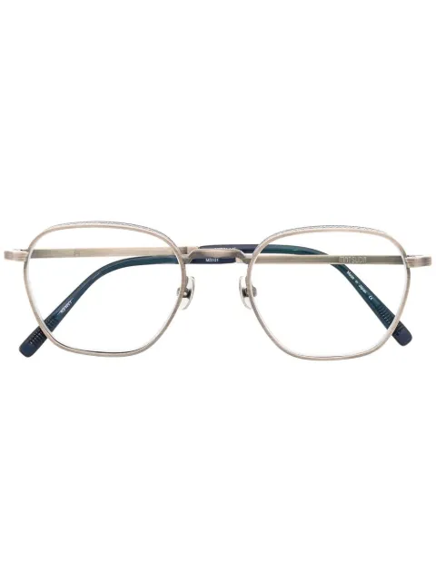 Matsuda embossed square-frame glasses