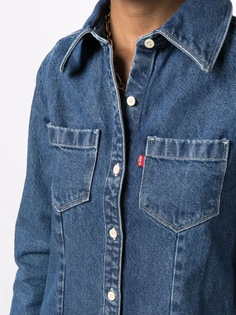 Levi's Sabine Denim Mini Dress - Farfetch