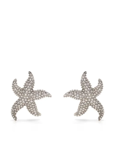 Amina Muaddi Astra crystal-embellished star earrings