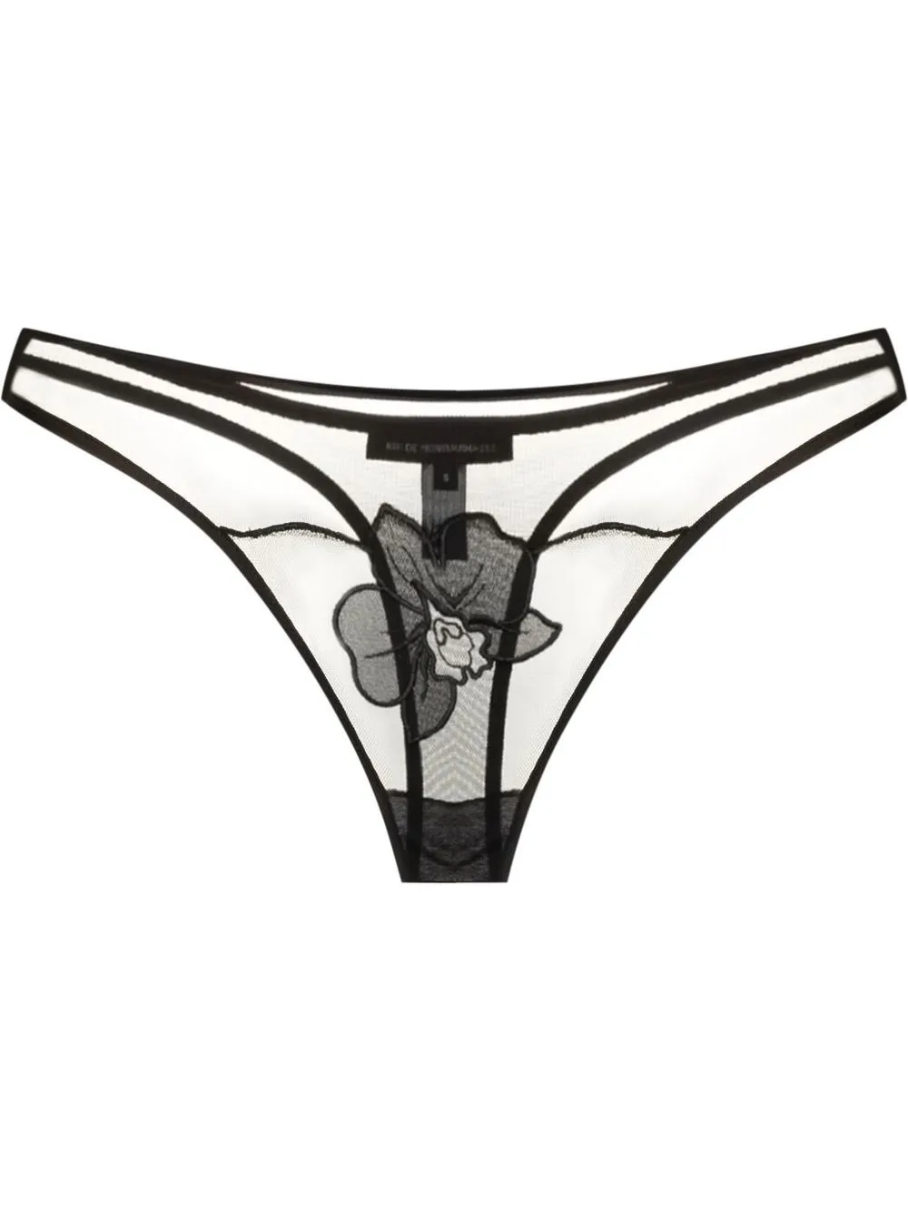 

Kiki de Montparnasse tanga Flora - Negro