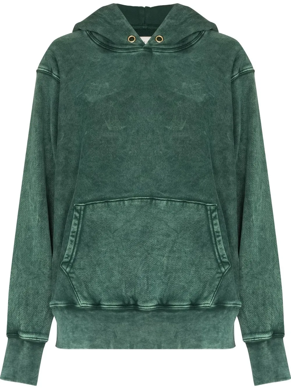 

Les Tien hoodie efecto envejecido - Verde