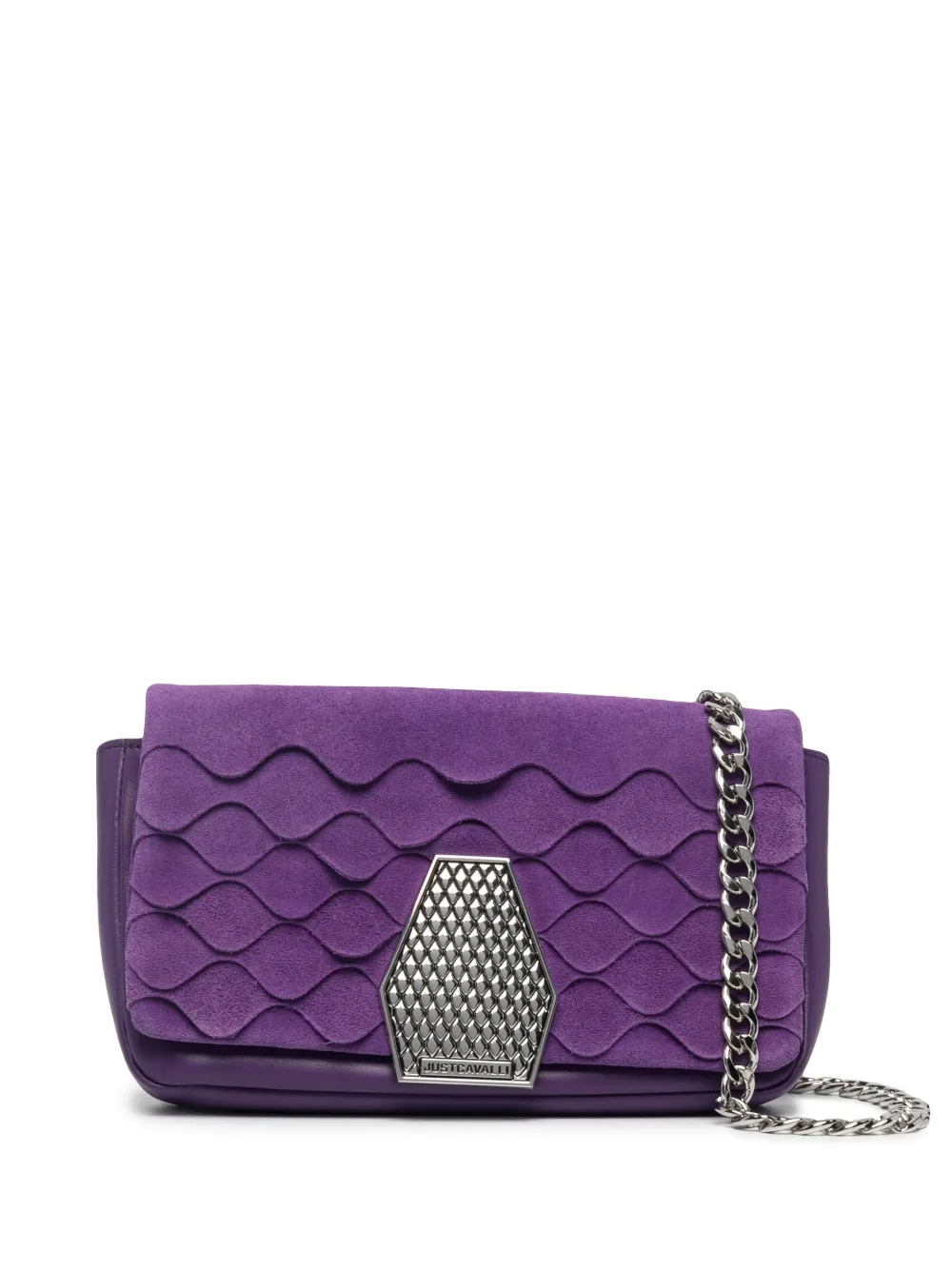 

Just Cavalli bolsa de hombro con placa del logo - Morado
