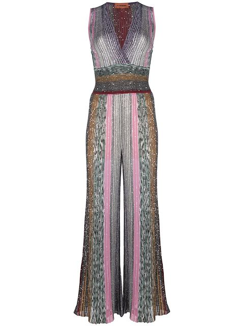 Missoni sequinned crochet-knit jumpsuit