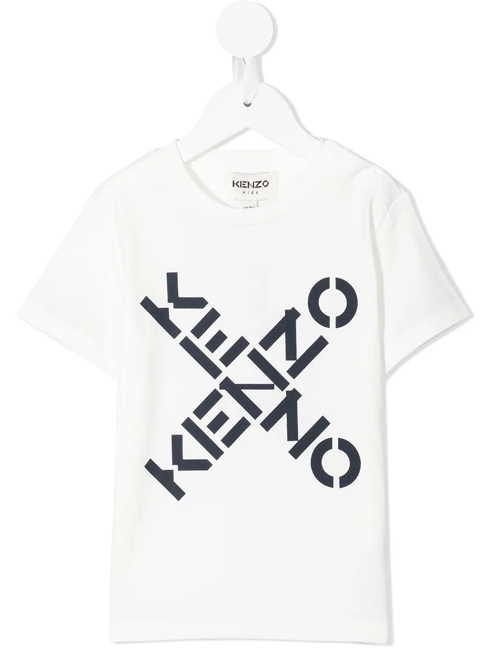 

Kenzo Kids playera con logo estampado - Blanco