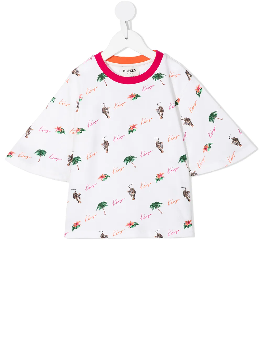 

Kenzo Kids playera con varios estampados - Neutro