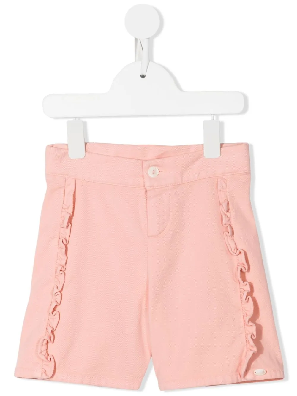 

Tartine Et Chocolat ruffle-detail knee-length shorts - Pink