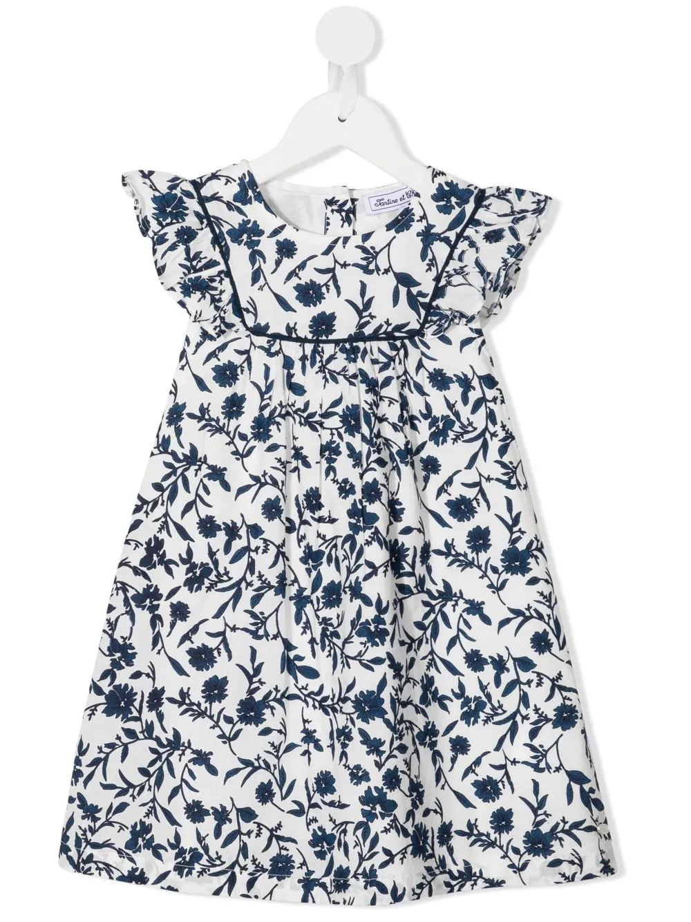 

Tartine Et Chocolat vestido acampanado con estampado floral - Blanco