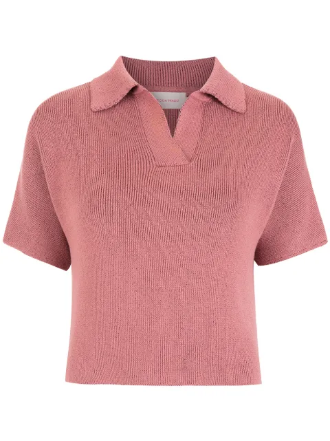 Cecilia Prado Paula ribbed-knit polo top