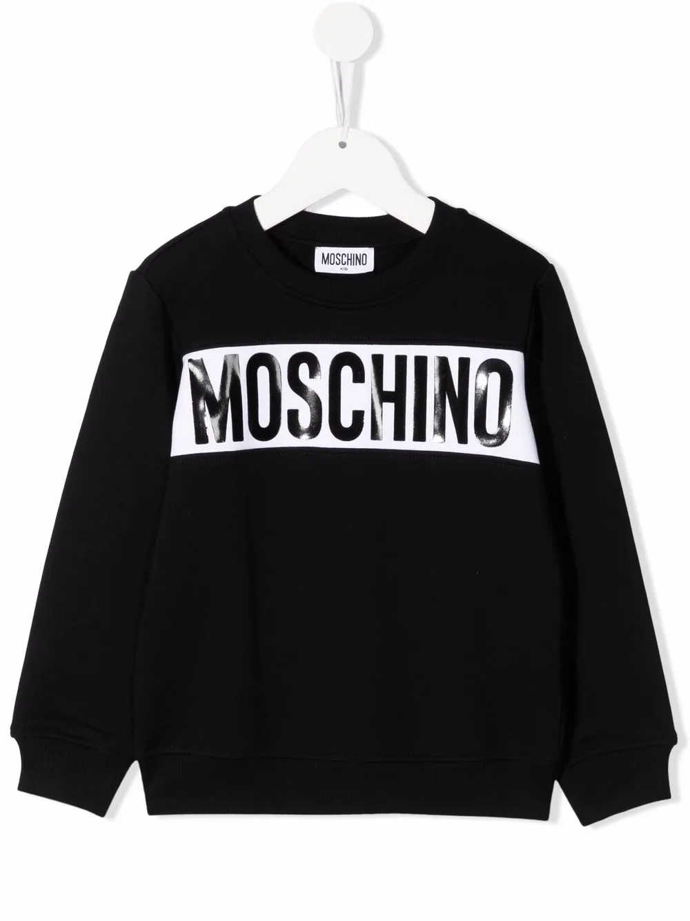 

Moschino Kids sudadera con logo estampado - Negro