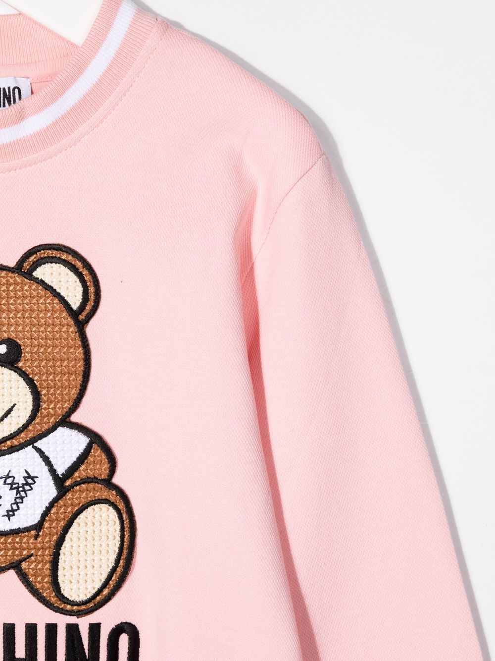 фото Moschino kids толстовка с круглым вырезом и принтом