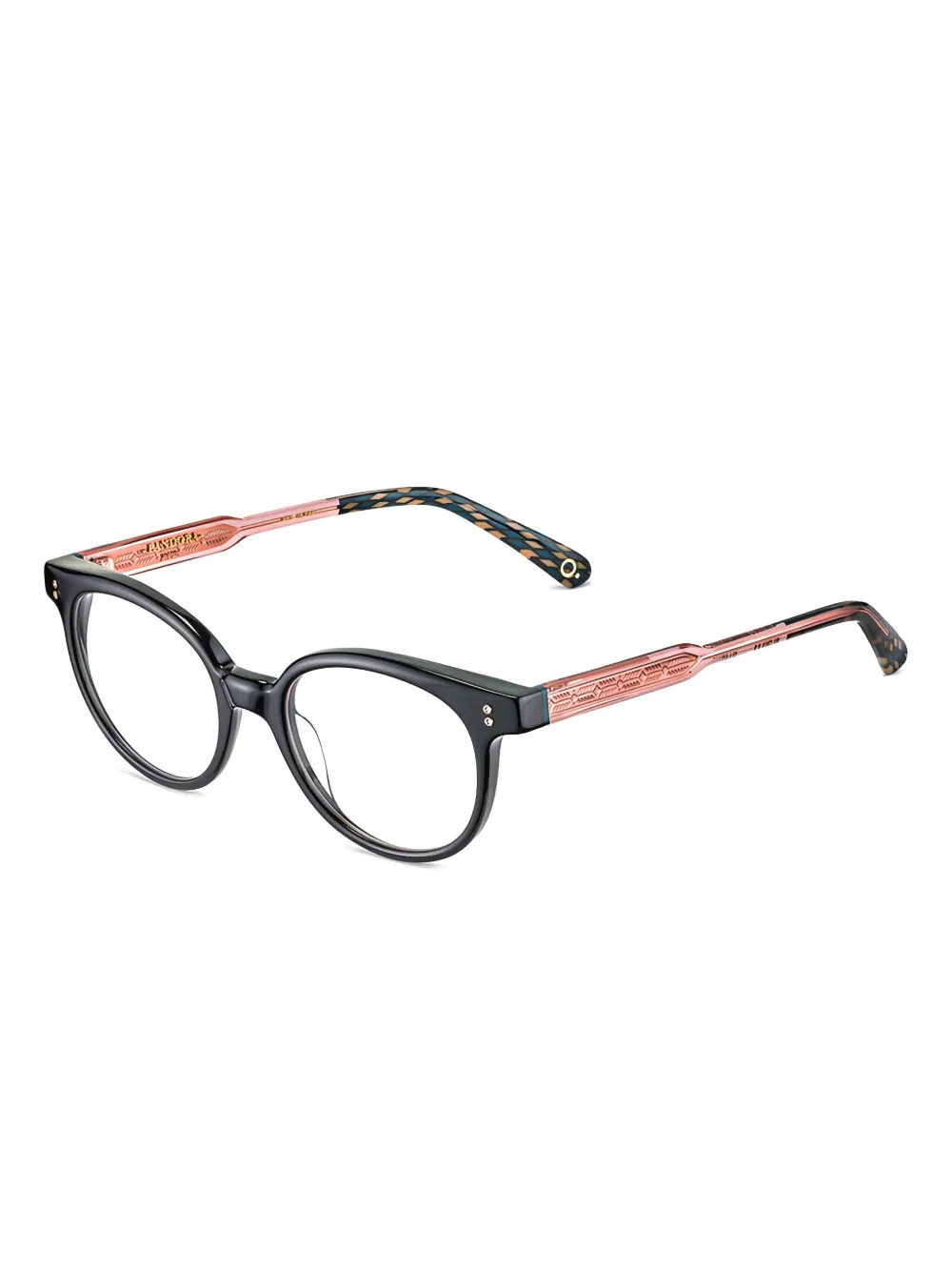 Etnia Barcelona Bril met rond montuur Zwart