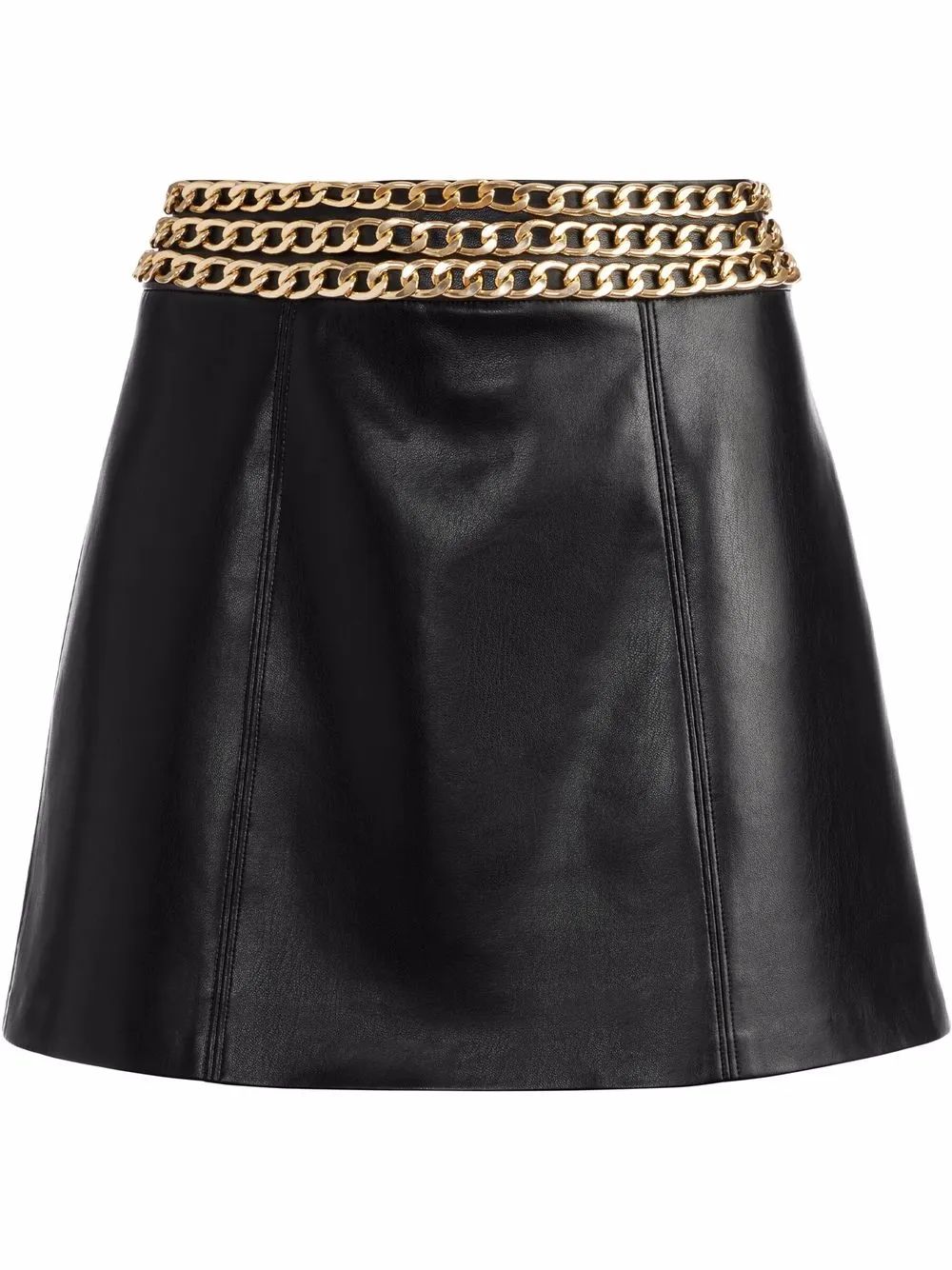 

Alice+Olivia falda corta Rizo con cadena - Negro