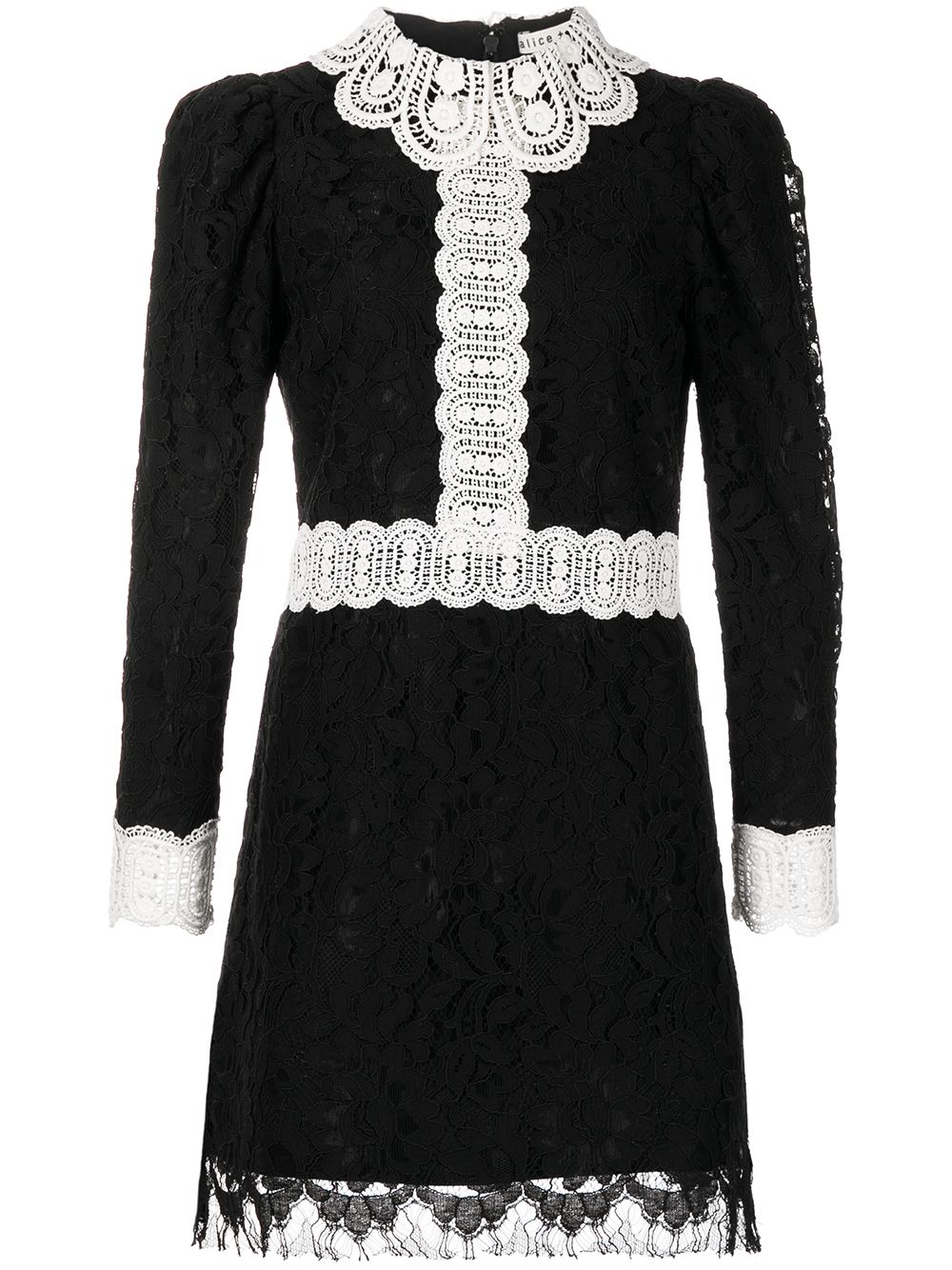 

Alice+Olivia vestido corto Kaitlyn - Negro