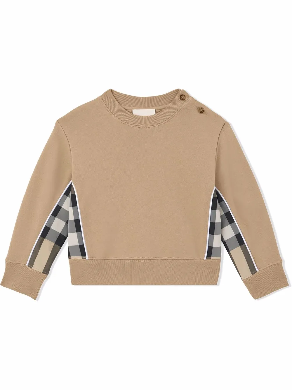 фото Burberry kids толстовка с отделкой в клетку vintage check