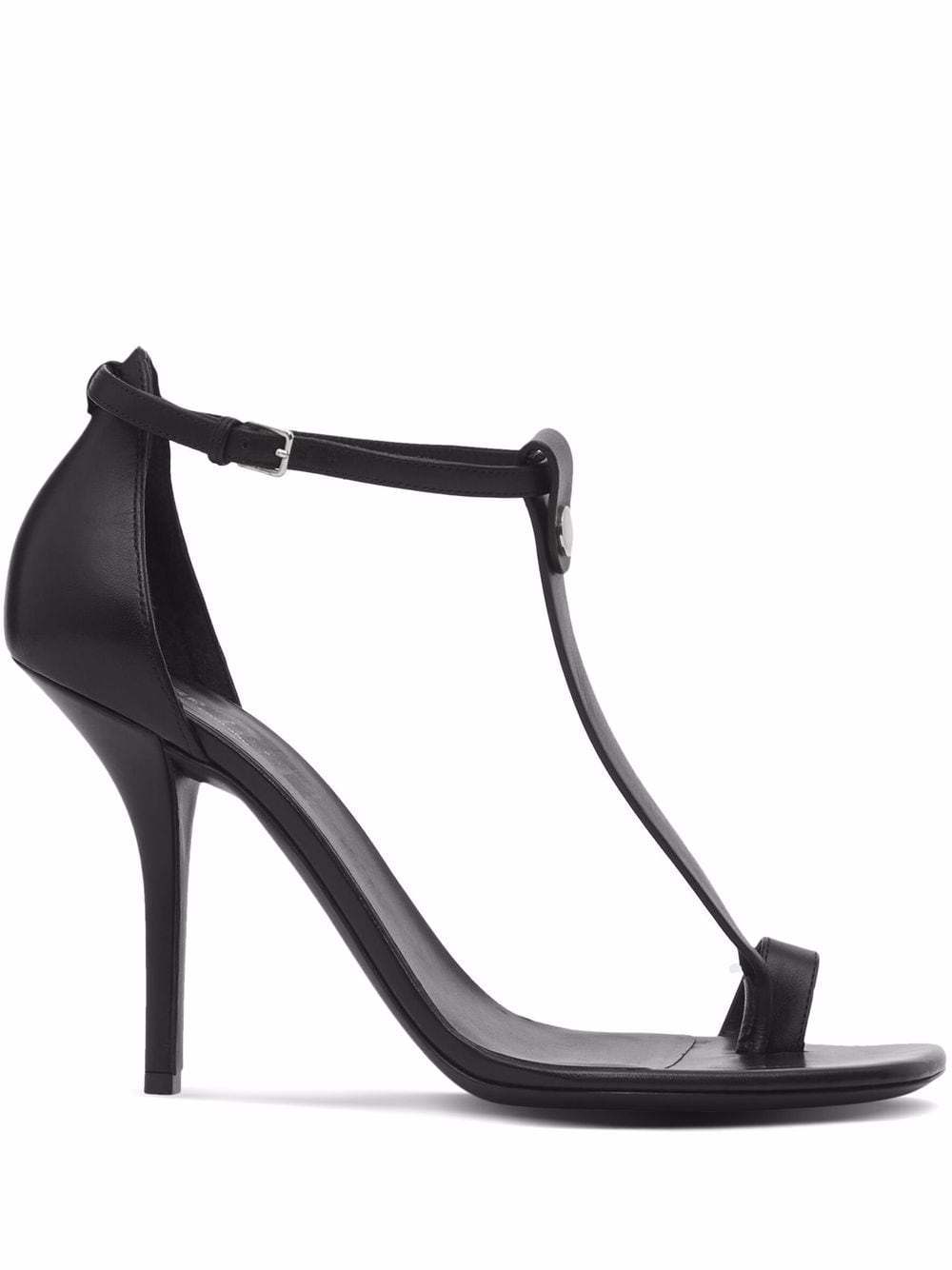 stiletto-heel leather sandals
