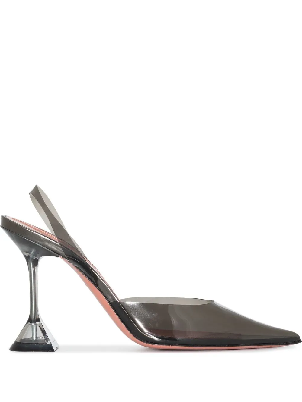 

Amina Muaddi Holliglass 95mm pumps - DARK GREY GREY