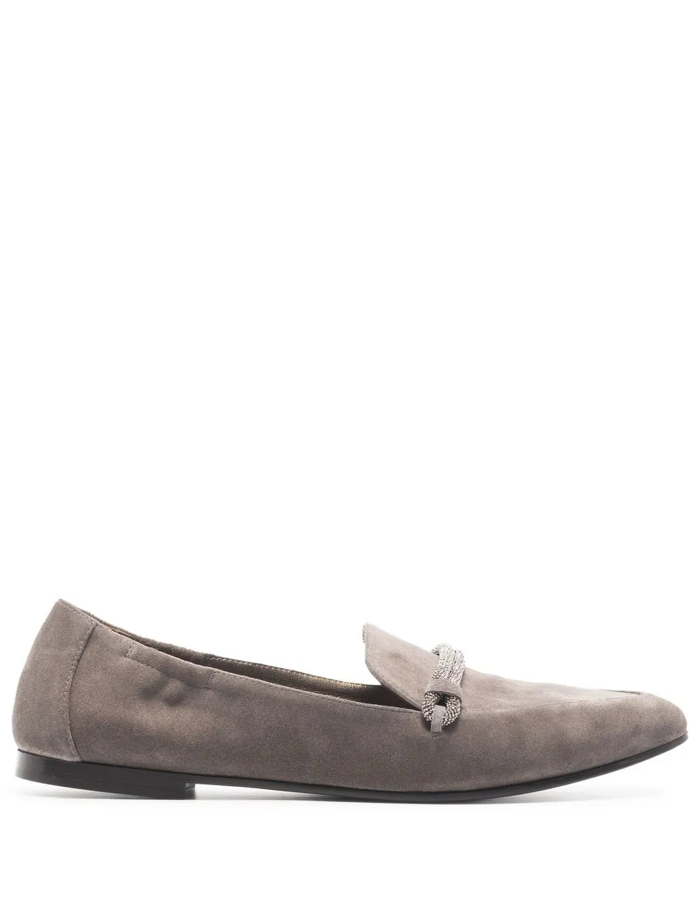 

Brunello Cucinelli mocasines de gamuza con puntera en punta - C8212 DARK GREY