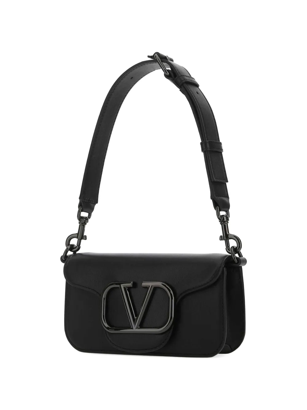Valentino Garavani ロコ レザーショルダーバッグ ミニ | ブラック
