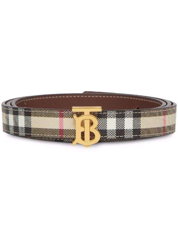 Burberry B Buckle Leather Belt - Farfetch