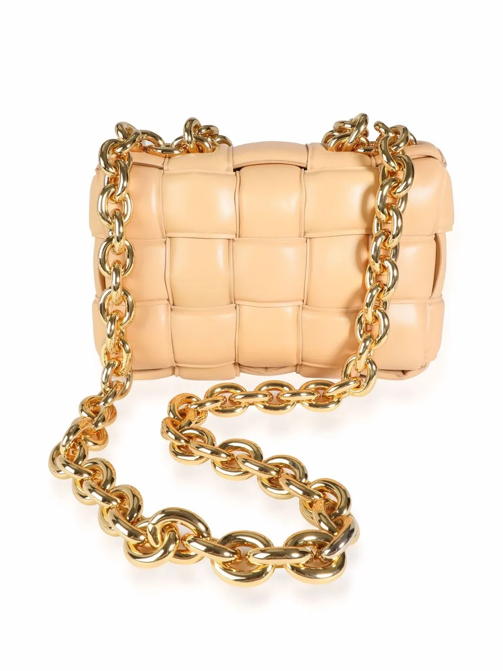 Bottega Veneta Pre-Owned Intrecciato grote schoudertas - Beige