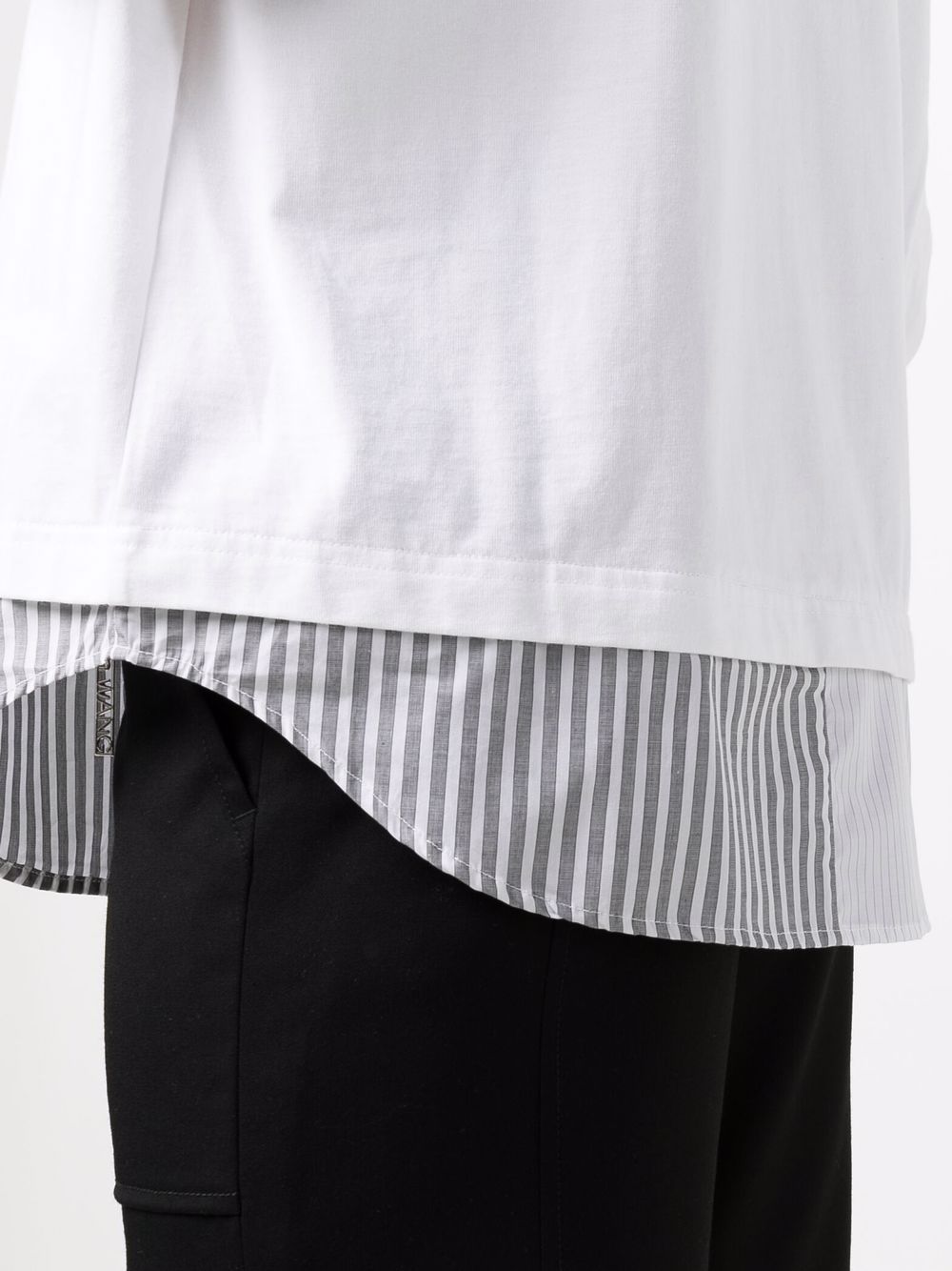 фото Feng chen wang layered cotton polo shirt