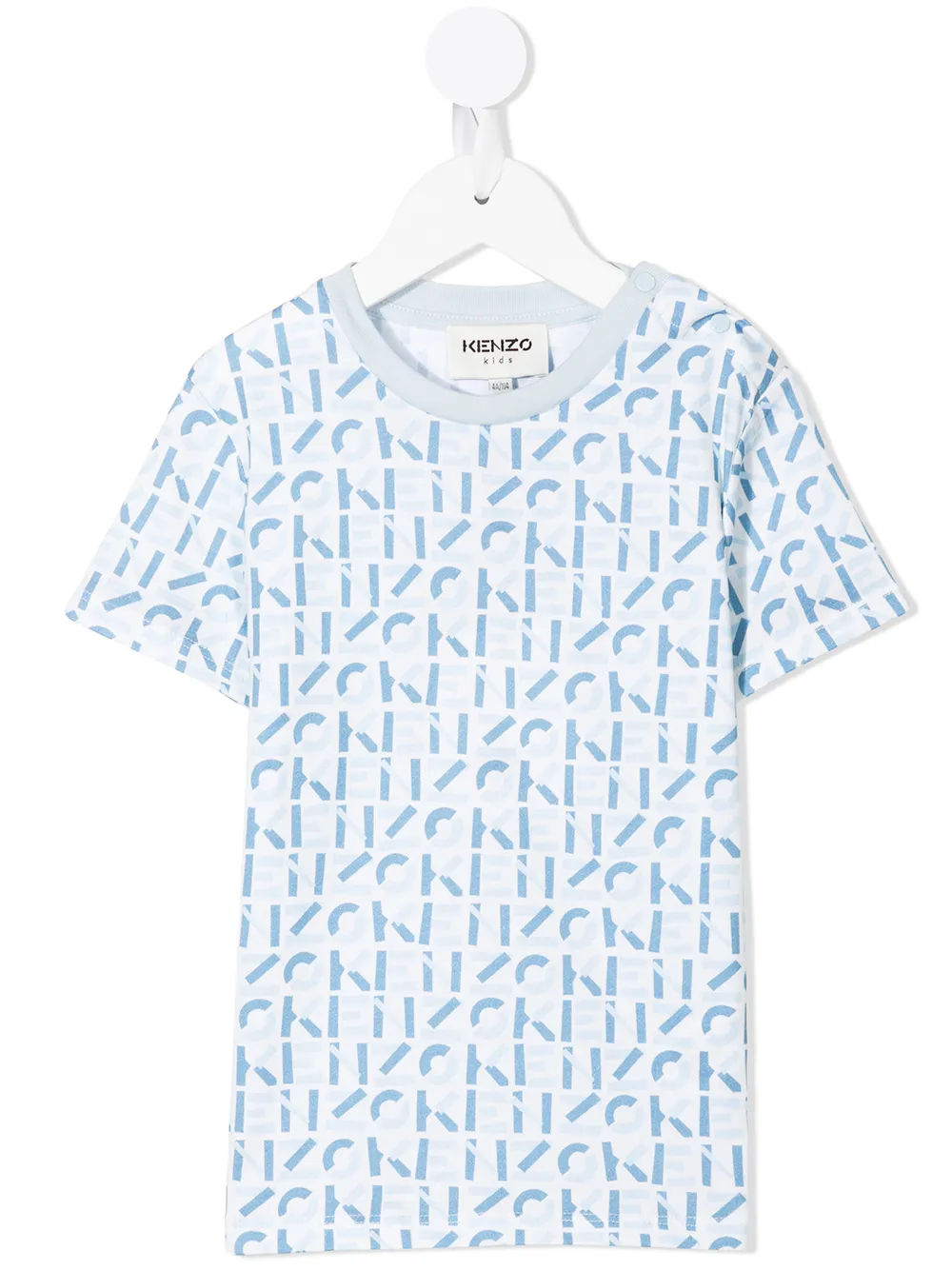 

Kenzo Kids logo-print cotton T-shirt - Blue