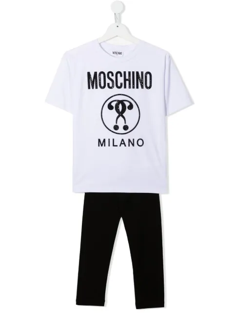 Moschino Kids logo-print T-shirt set