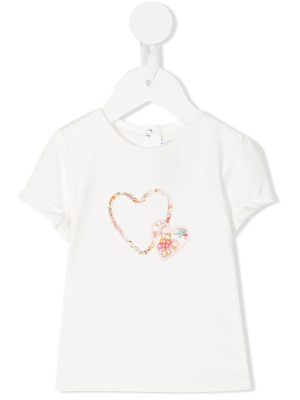 

Tartine Et Chocolat playera con corazón bordado - Blanco