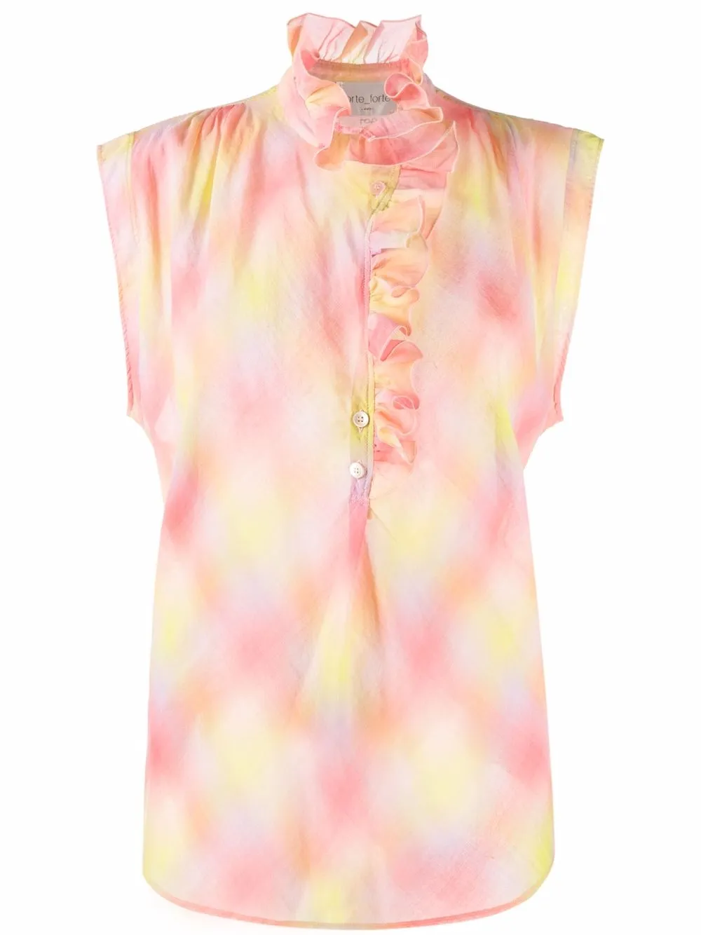 

Forte Forte My Top check-print blouse - Yellow