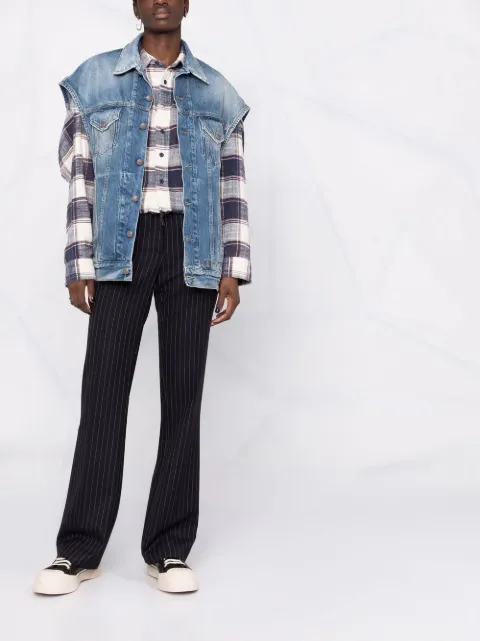 R13 Oversized Denim Trucker Vest - Farfetch