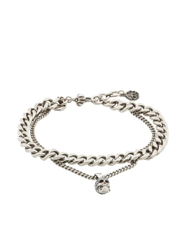 Alexander McQueen Skull Charm Bracelet - Farfetch