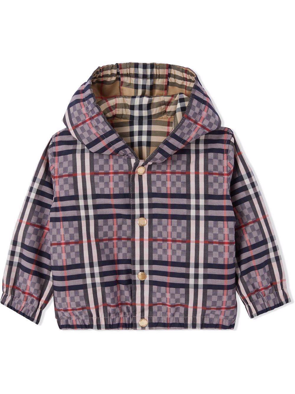 фото Burberry kids двусторонняя куртка в клетку vintage check