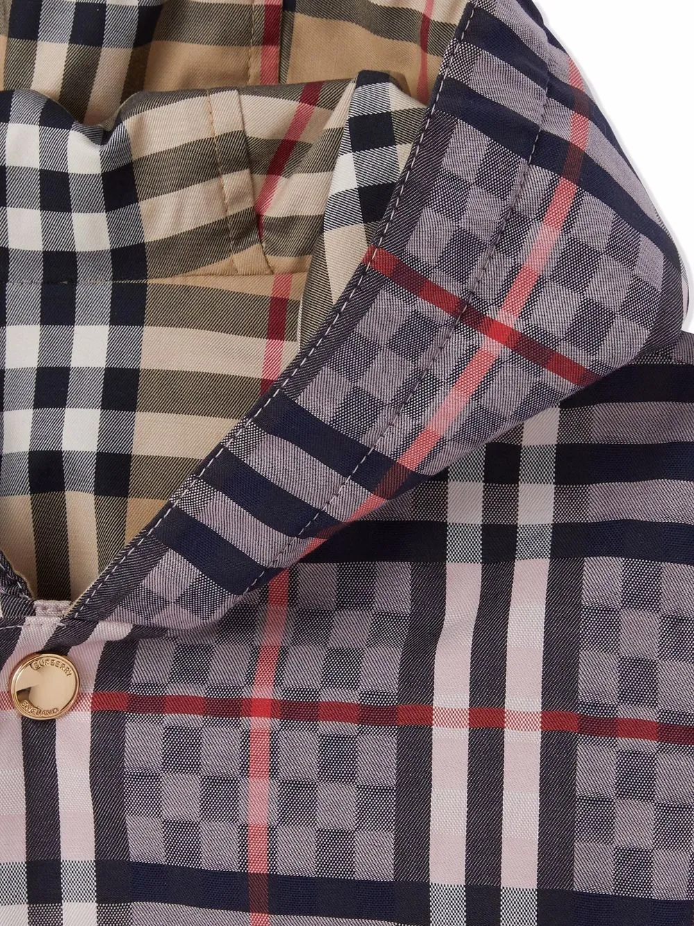 фото Burberry kids двусторонняя куртка в клетку vintage check