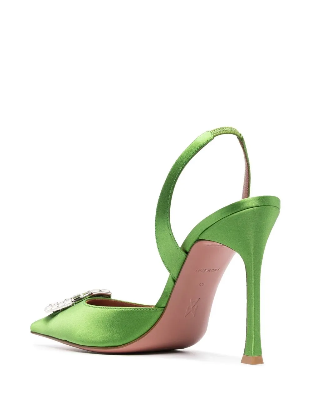 Amina Muaddi Camelia 105mm Slingback Pumps Farfetch