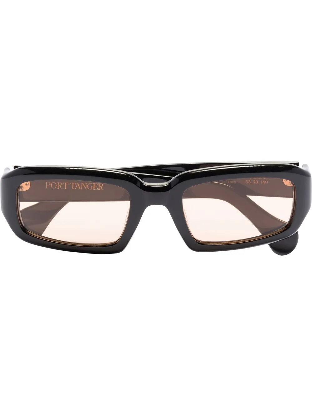 

Port Tanger lentes de sol Mektoub con armazón rectangular - Negro