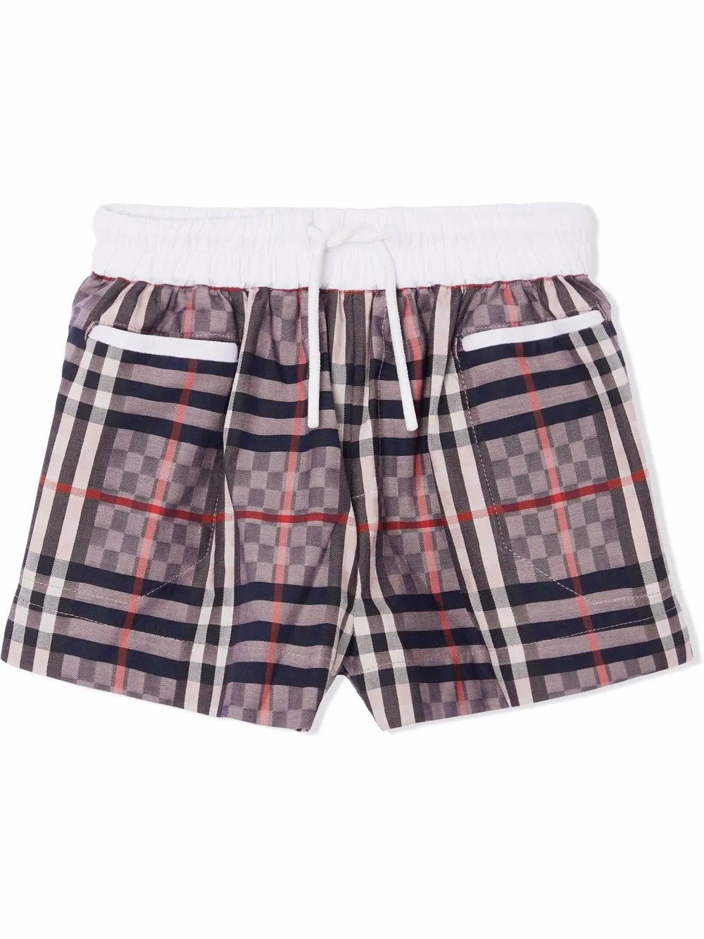 

Burberry Kids Chequerboard Jacquard stretch shorts - Pink