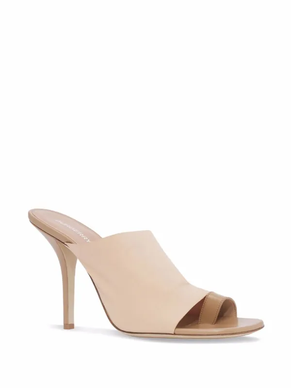 burberry holme leather mules