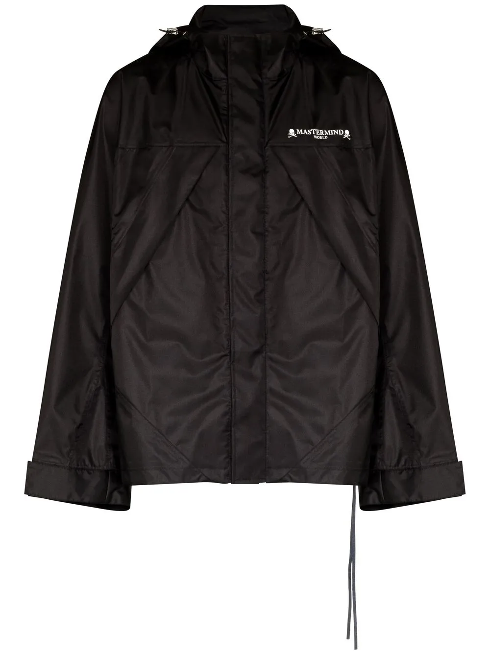 

Mastermind Japan rear logo-print parka coat - Black