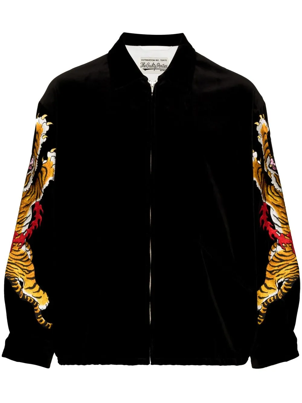 Wacko Maria Men's Logo-Embroidered Varsity Jacket