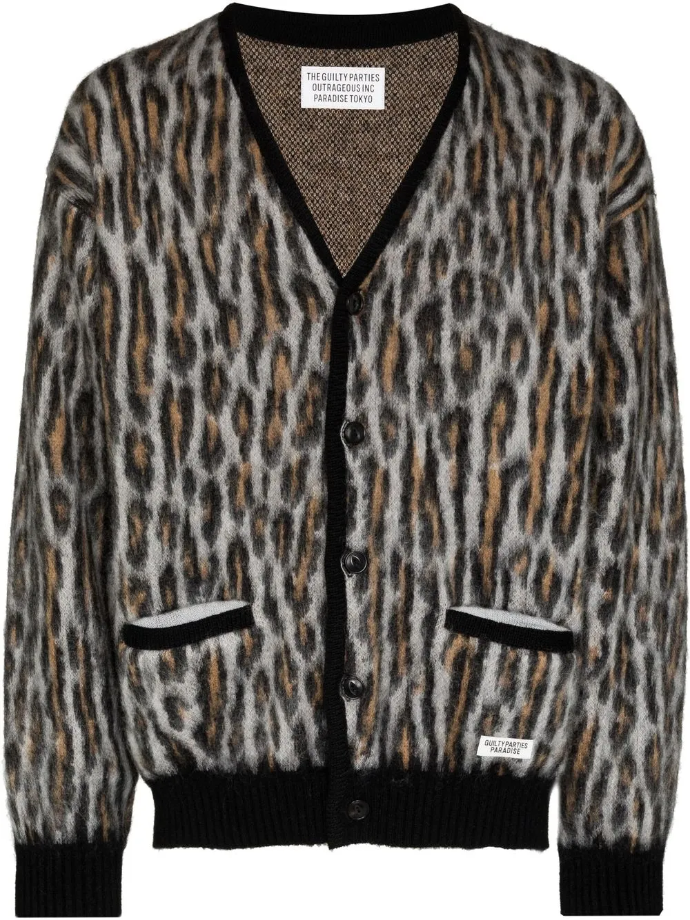 leopard pattern cardigan