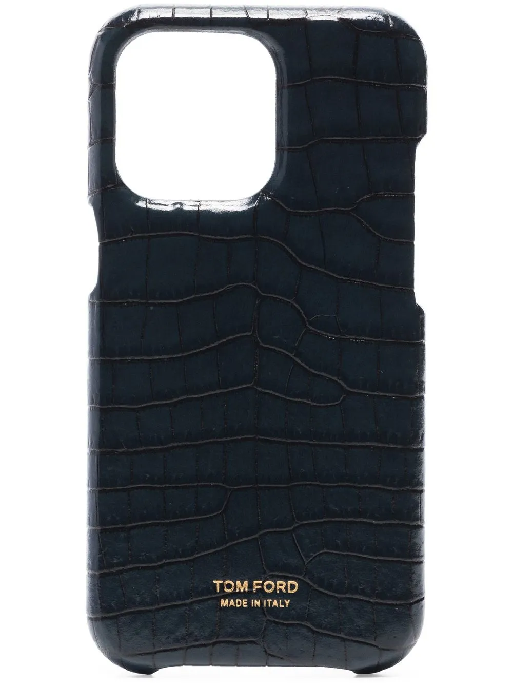 TOM FORD crocodile embossed Leather iPhone 13 Case Farfetch