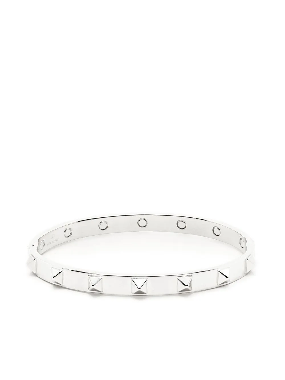 

Valentino Garavani brazalete Rockstud en acero inoxidable - Metalizado