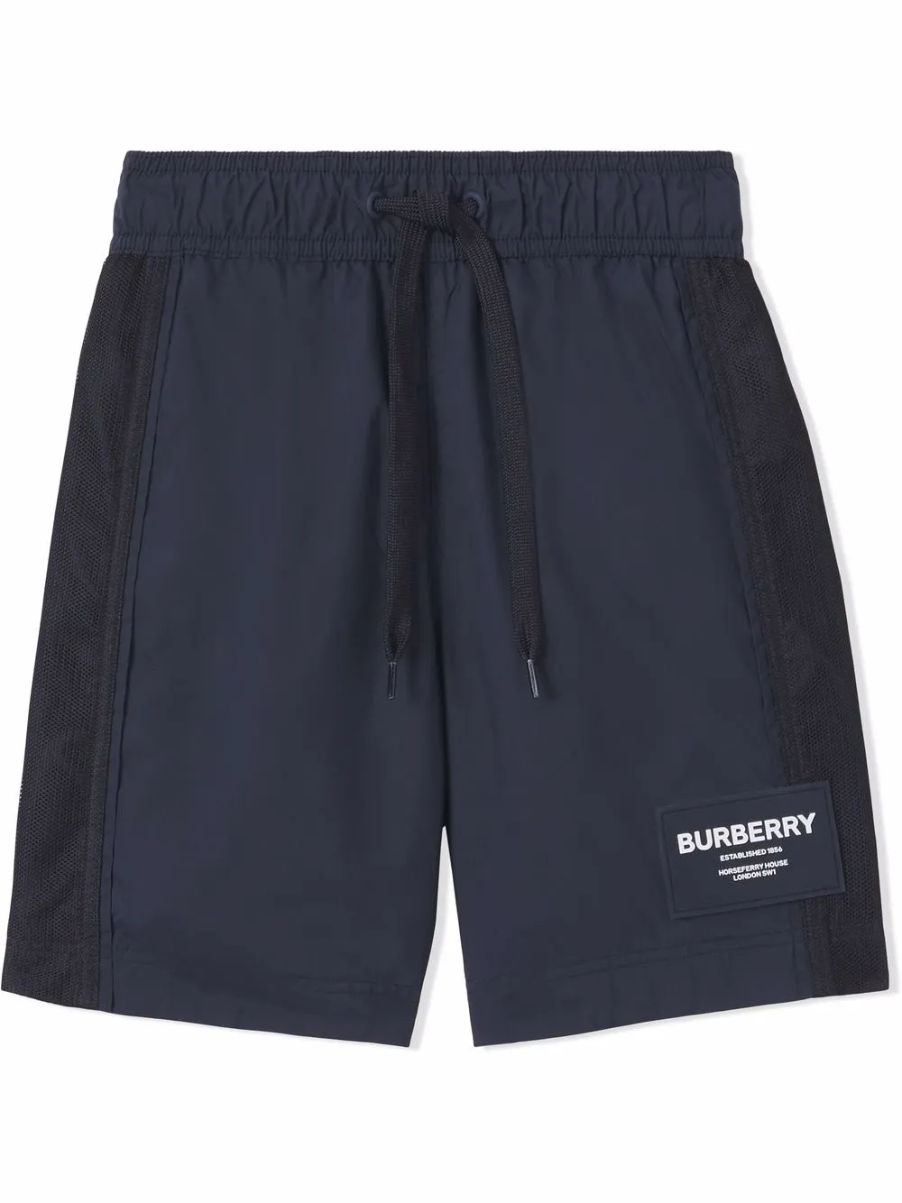 

Burberry Kids shorts de playa con motivo Horseferry - Negro